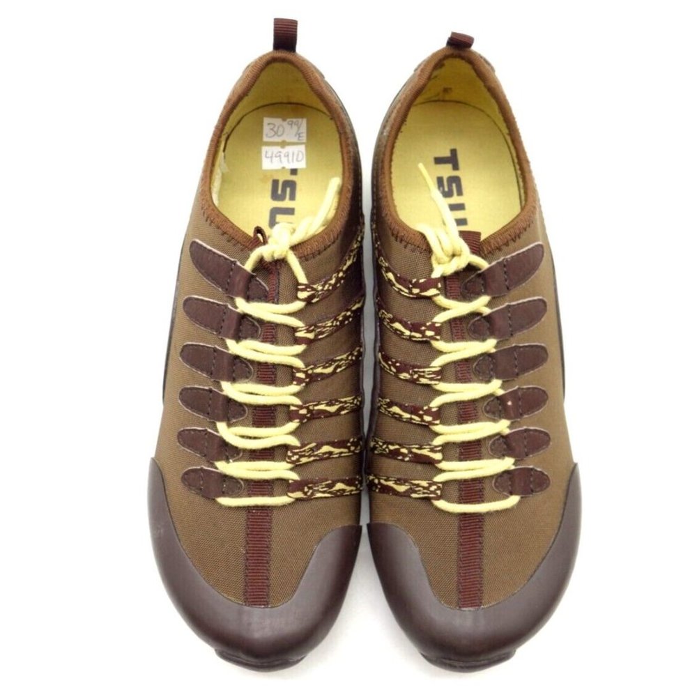 Tsubo Deckers Brown Leather Casual Lace Up Driving Sneakers Shoes Women's 38 / 8